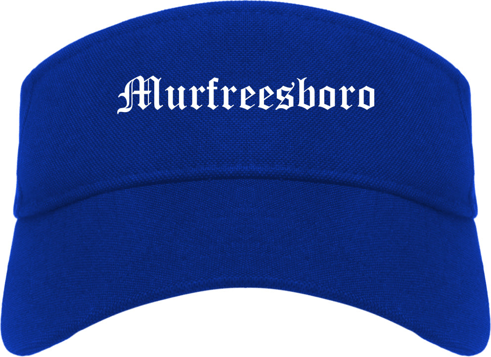 Murfreesboro Tennessee TN Old English Mens Visor Cap Hat Royal Blue