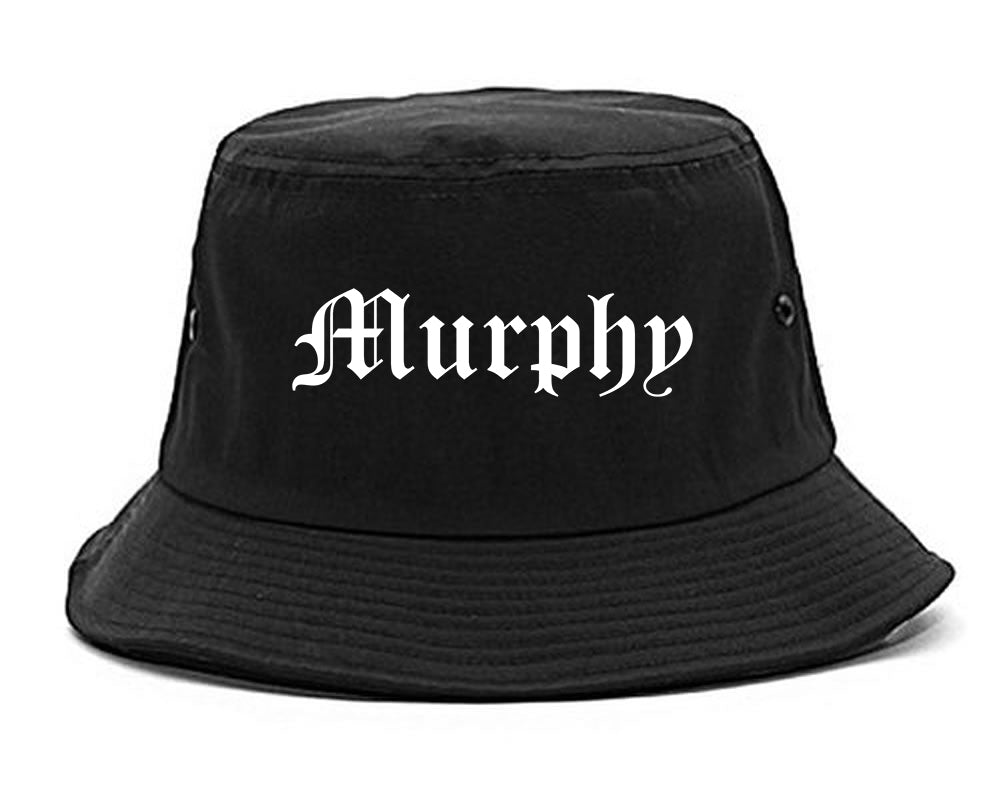 Murphy Texas TX Old English Mens Bucket Hat Black