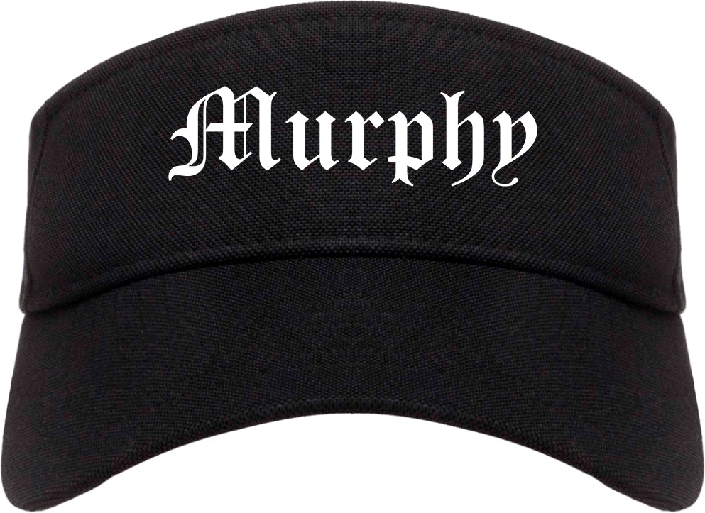 Murphy Texas TX Old English Mens Visor Cap Hat Black