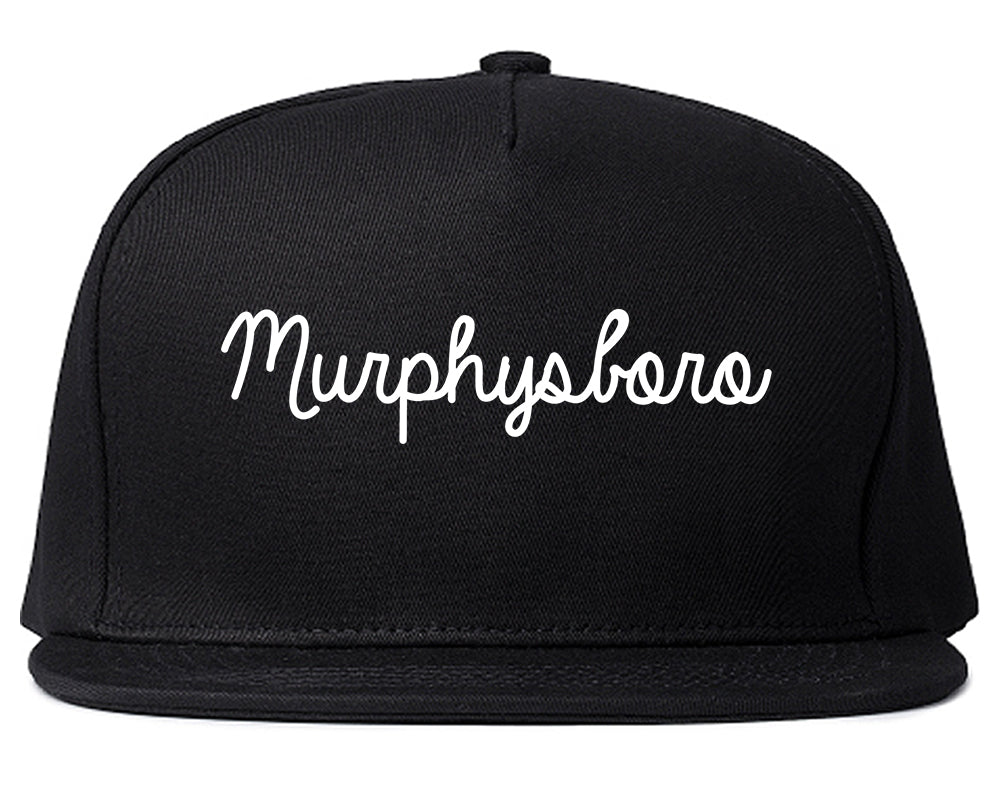 Murphysboro Illinois IL Script Mens Snapback Hat Black