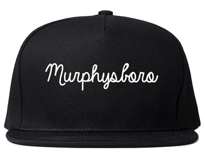 Murphysboro Illinois IL Script Mens Snapback Hat Black