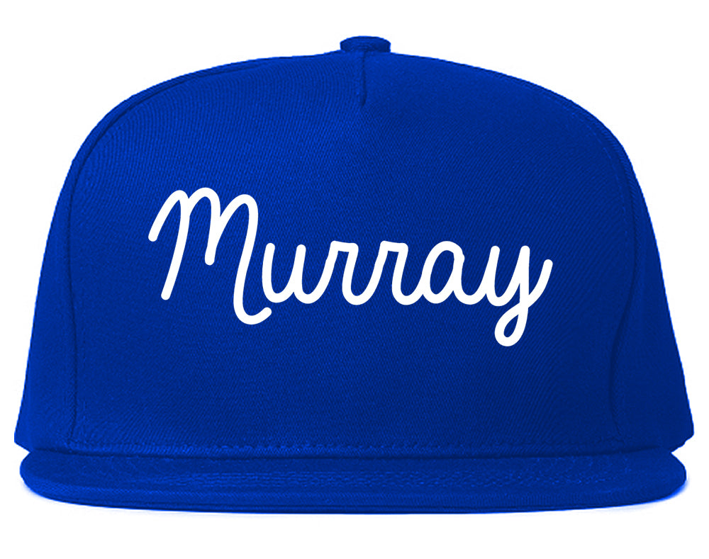 Murray Kentucky KY Script Mens Snapback Hat Royal Blue