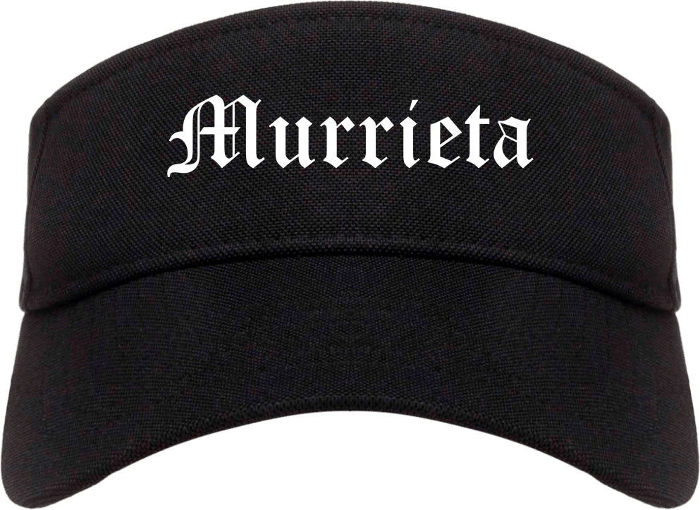 Murrieta California CA Old English Mens Visor Cap Hat Black