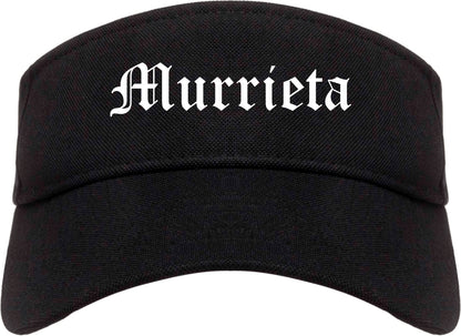 Murrieta California CA Old English Mens Visor Cap Hat Black