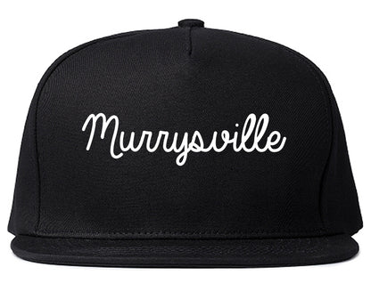 Murrysville Pennsylvania PA Script Mens Snapback Hat Black
