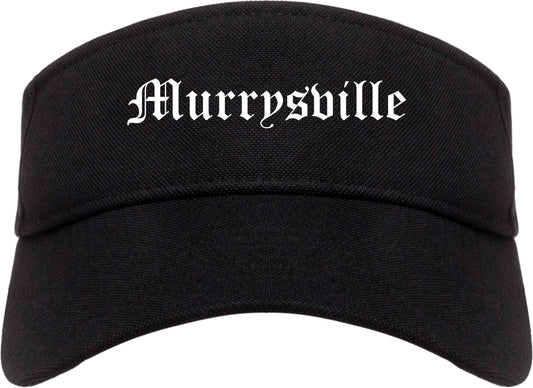 Murrysville Pennsylvania PA Old English Mens Visor Cap Hat Black
