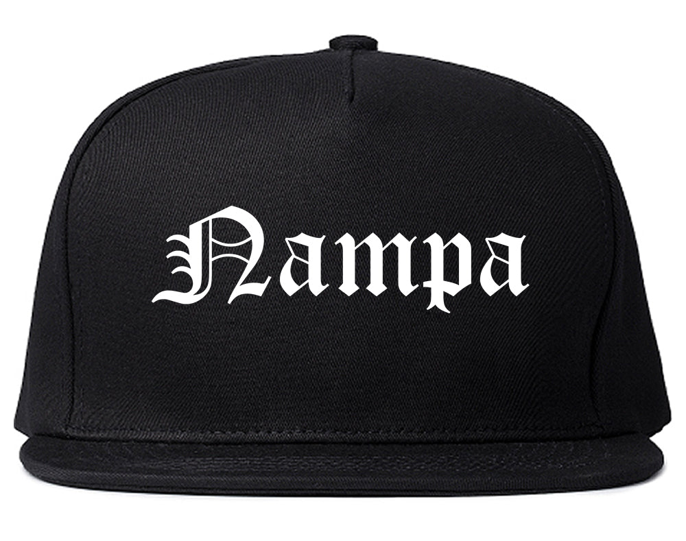 Nampa Idaho ID Old English Mens Snapback Hat Black
