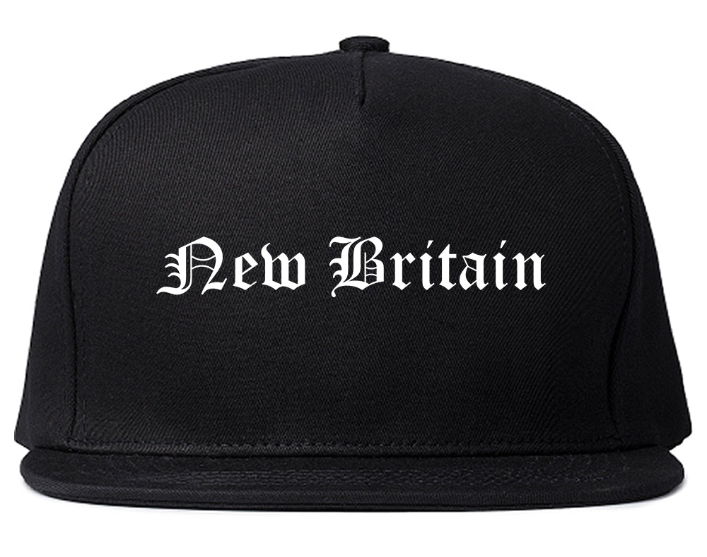 New Britain Connecticut CT Old English Mens Snapback Hat Black