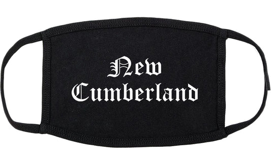New Cumberland Pennsylvania PA Old English Cotton Face Mask Black