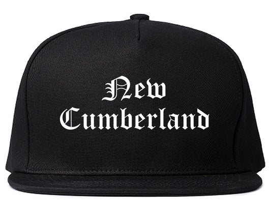 New Cumberland Pennsylvania PA Old English Mens Snapback Hat Black