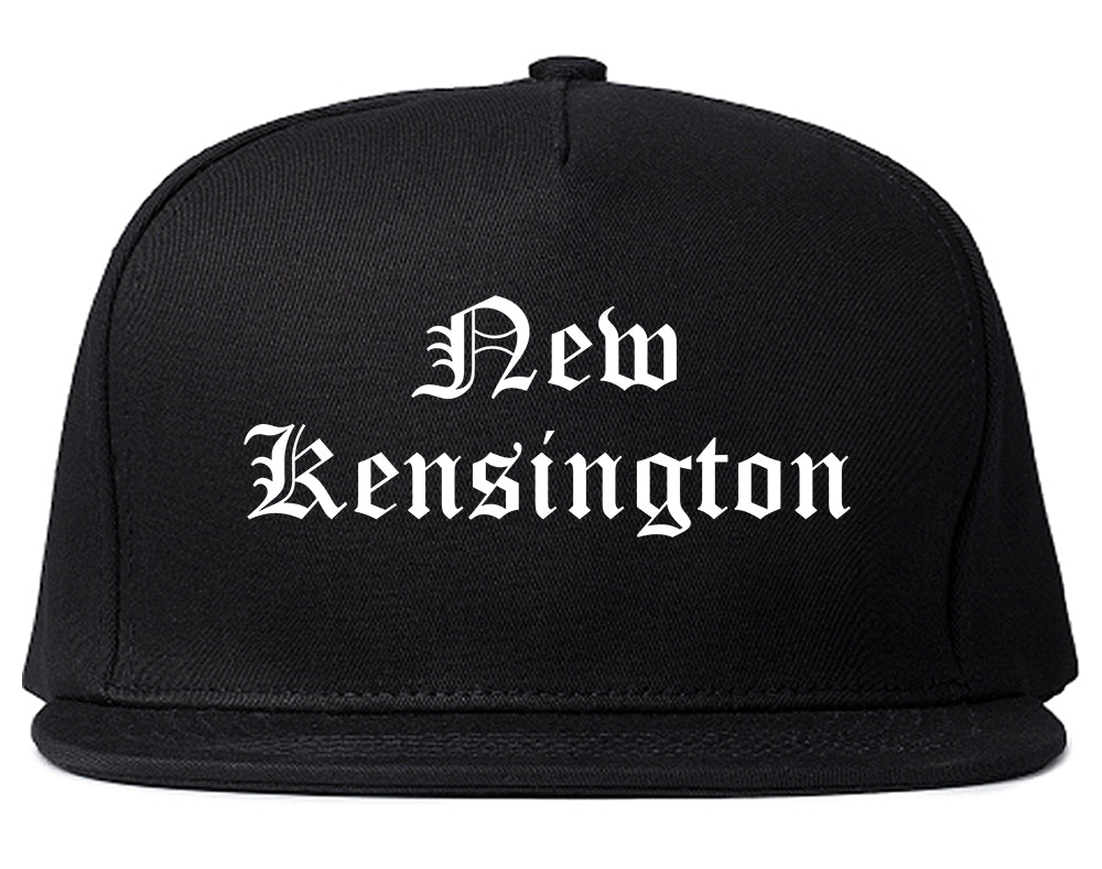 New Kensington Pennsylvania PA Old English Mens Snapback Hat Black