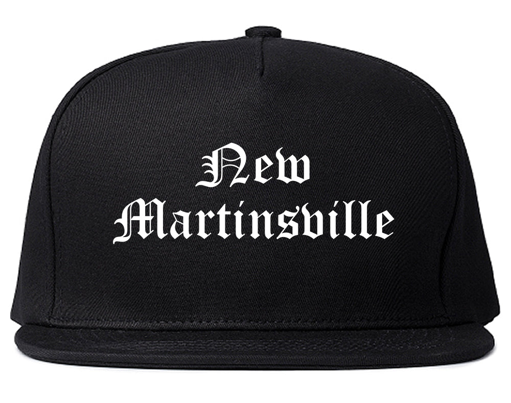 New Martinsville West Virginia WV Old English Mens Snapback Hat Black