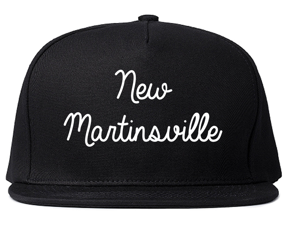 New Martinsville West Virginia WV Script Mens Snapback Hat Black