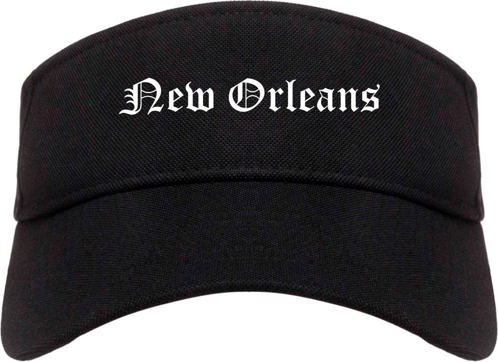 New Orleans Louisiana LA Old English Mens Visor Cap Hat Black