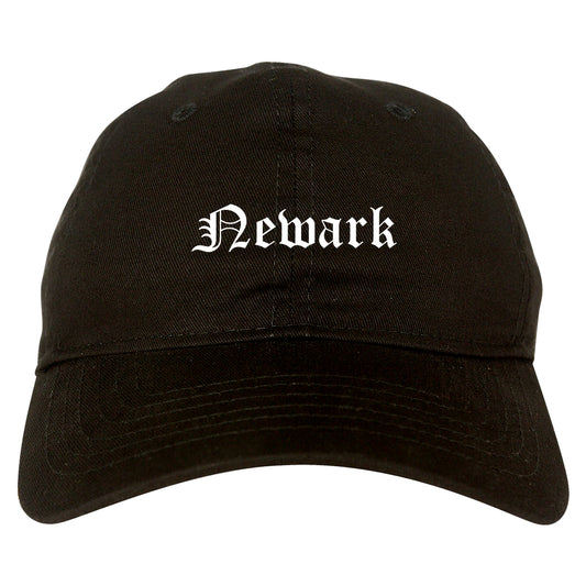 Newark Delaware DE Old English Mens Dad Hat Baseball Cap Black