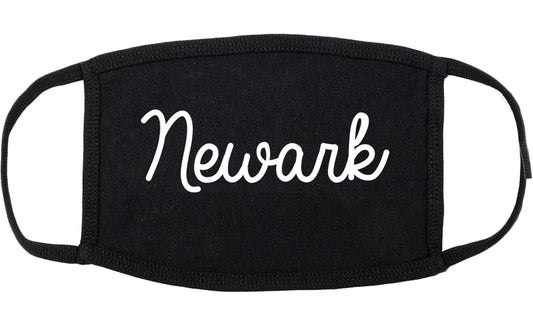 Newark New York NY Script Cotton Face Mask Black