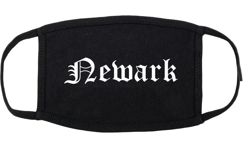 Newark Ohio OH Old English Cotton Face Mask Black
