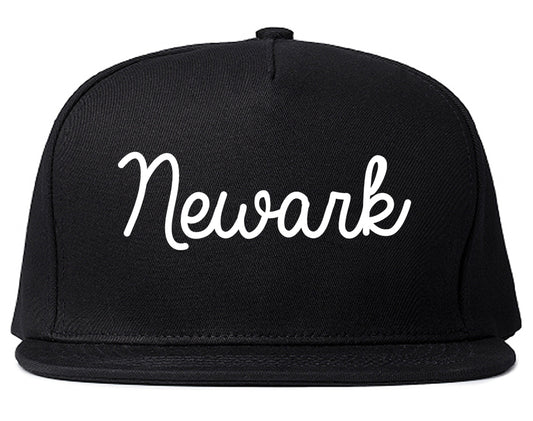 Newark Ohio OH Script Mens Snapback Hat Black