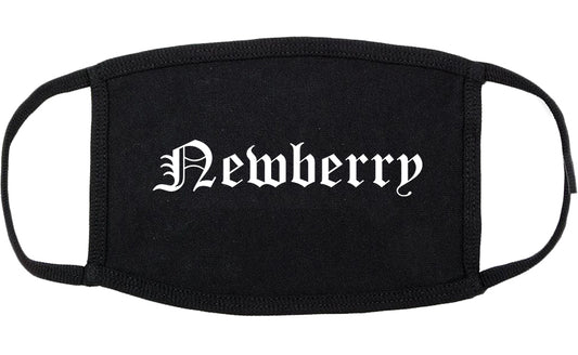 Newberry South Carolina SC Old English Cotton Face Mask Black