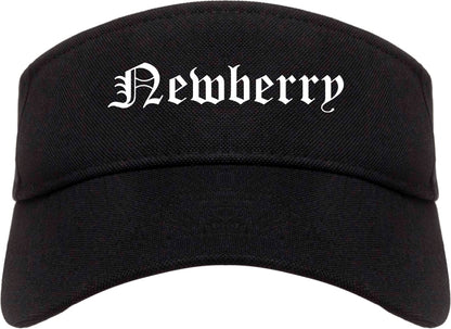 Newberry South Carolina SC Old English Mens Visor Cap Hat Black
