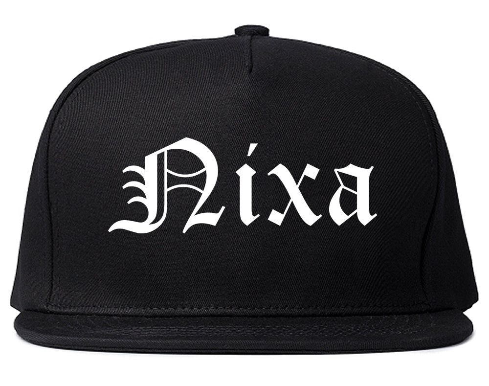 Nixa Missouri MO Old English Mens Snapback Hat Black