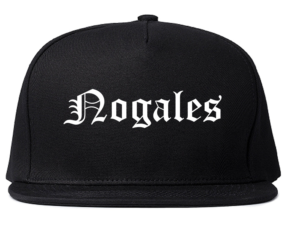 Nogales Arizona AZ Old English Mens Snapback Hat Black