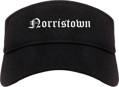 Norristown Pennsylvania PA Old English Mens Visor Cap Hat Black