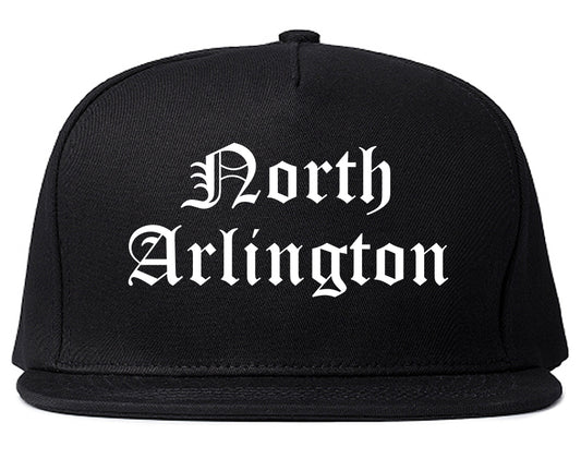 North Arlington New Jersey NJ Old English Mens Snapback Hat Black