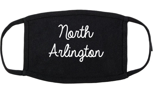 North Arlington New Jersey NJ Script Cotton Face Mask Black