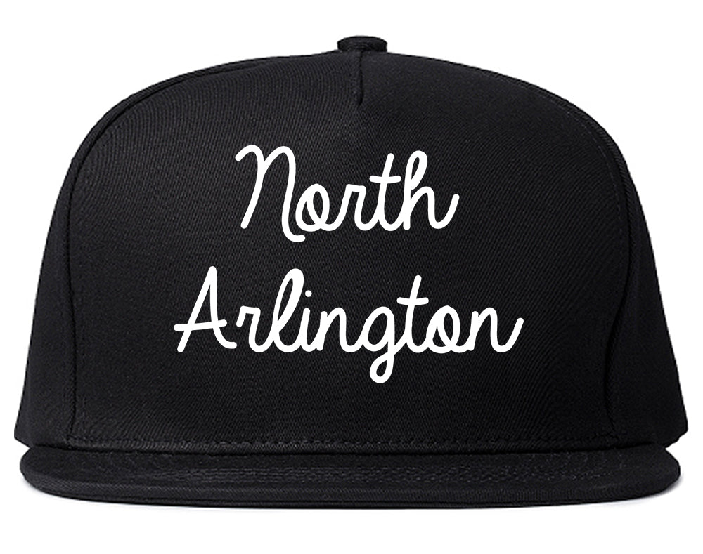 North Arlington New Jersey NJ Script Mens Snapback Hat Black