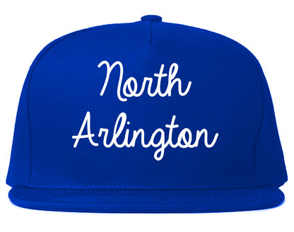 North Arlington New Jersey NJ Script Mens Snapback Hat Royal Blue