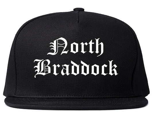 North Braddock Pennsylvania PA Old English Mens Snapback Hat Black