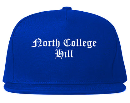 North College Hill Ohio OH Old English Mens Snapback Hat Royal Blue