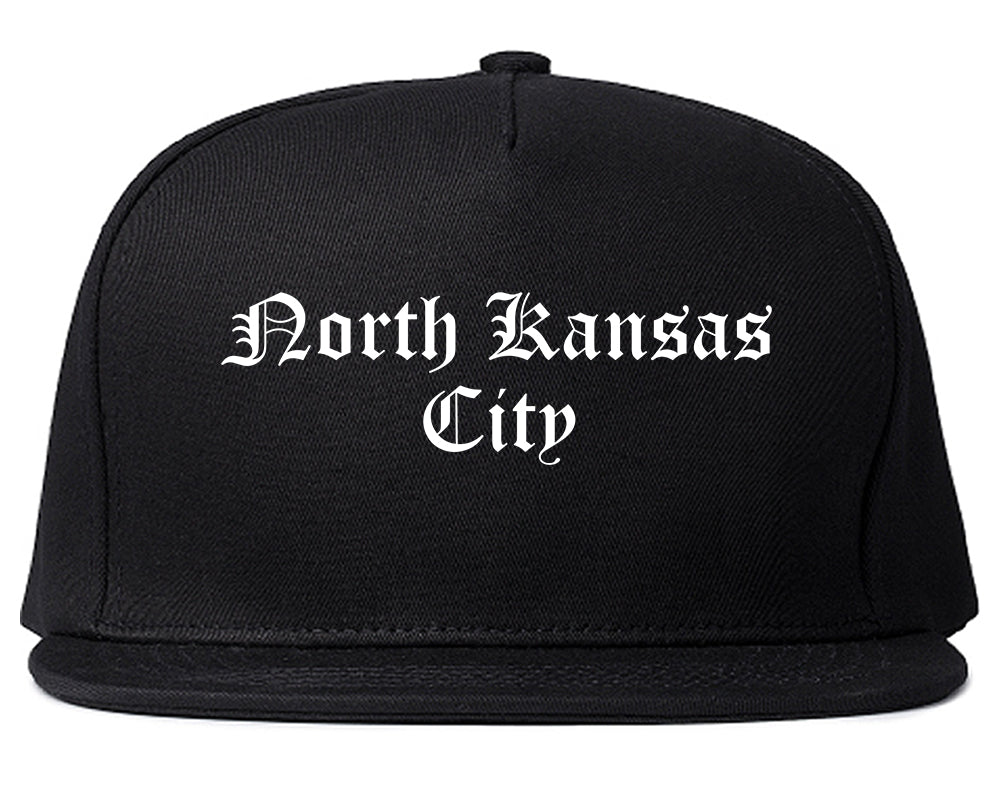 North Kansas City Missouri MO Old English Mens Snapback Hat Black