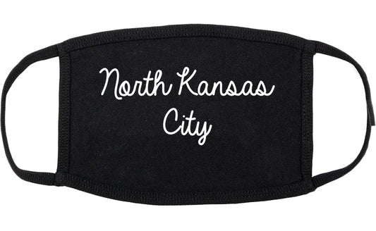 North Kansas City Missouri MO Script Cotton Face Mask Black