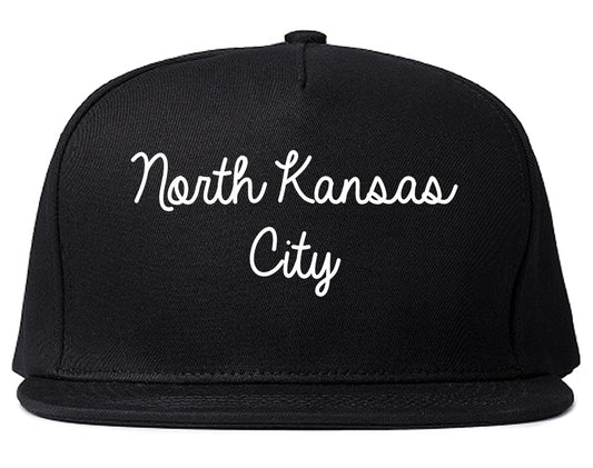 North Kansas City Missouri MO Script Mens Snapback Hat Black