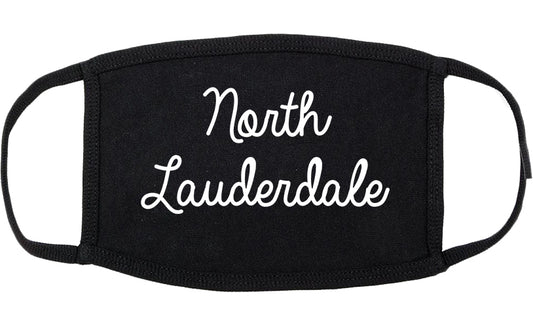 North Lauderdale Florida FL Script Cotton Face Mask Black