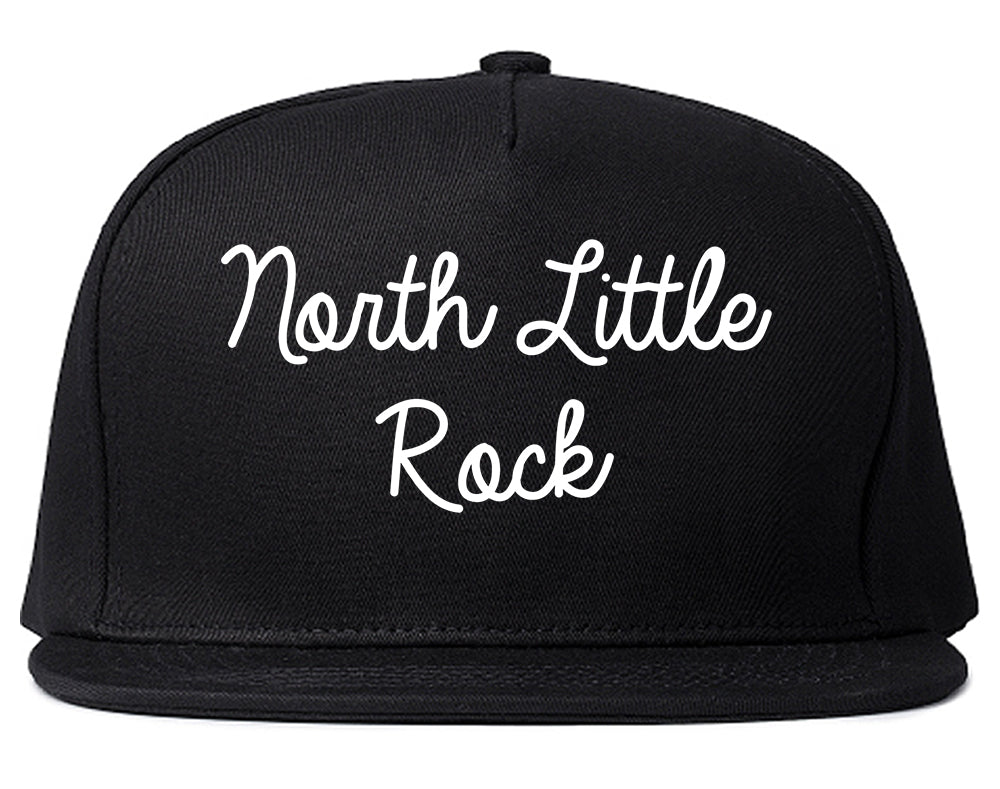 North Little Rock Arkansas AR Script Mens Snapback Hat Black