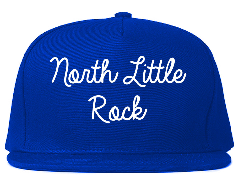 North Little Rock Arkansas AR Script Mens Snapback Hat Royal Blue
