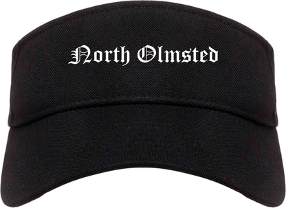 North Olmsted Ohio OH Old English Mens Visor Cap Hat Black