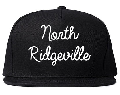North Ridgeville Ohio OH Script Mens Snapback Hat Black