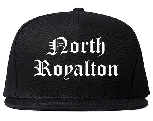 North Royalton Ohio OH Old English Mens Snapback Hat Black