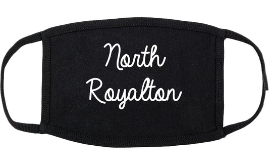 North Royalton Ohio OH Script Cotton Face Mask Black