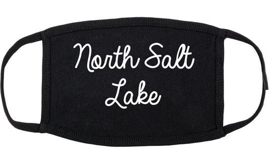 North Salt Lake Utah UT Script Cotton Face Mask Black