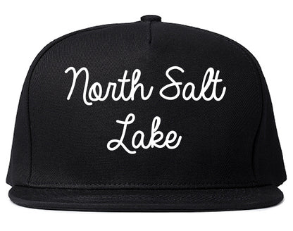 North Salt Lake Utah UT Script Mens Snapback Hat Black