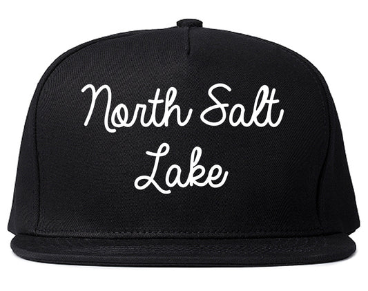 North Salt Lake Utah UT Script Mens Snapback Hat Black