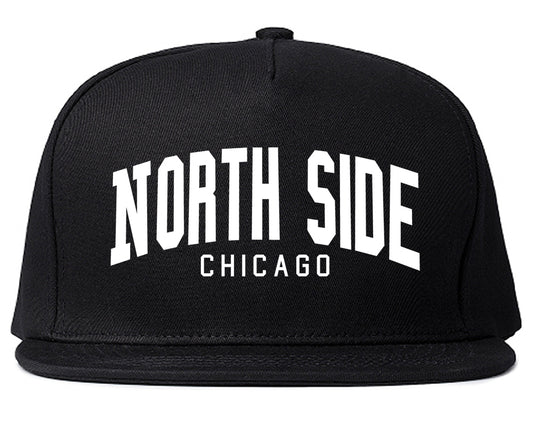 North Side Chicago Arch Mens Snapback Hat Black