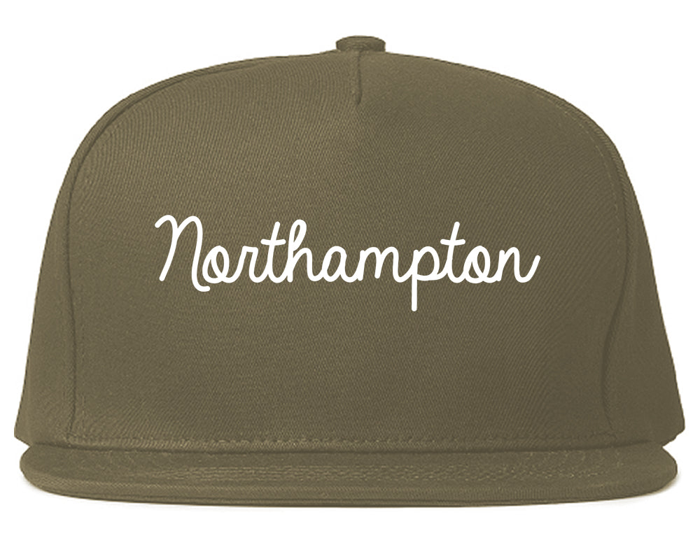 Northampton Pennsylvania PA Script Mens Snapback Hat Grey
