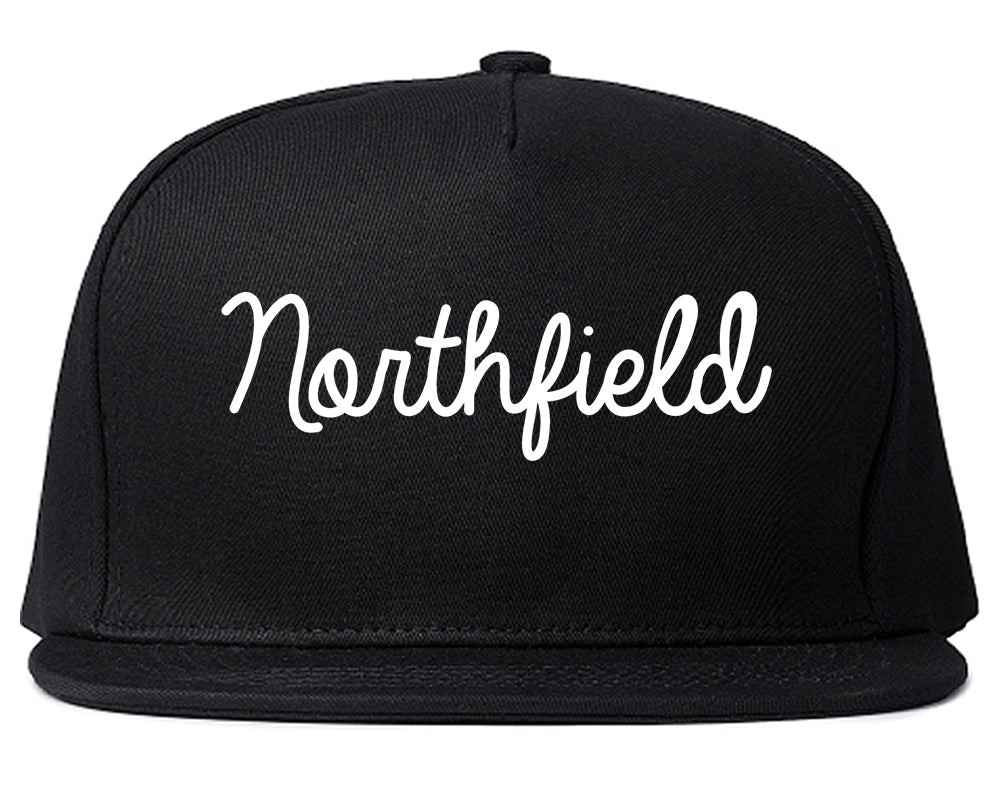 Northfield Illinois IL Script Mens Snapback Hat Black