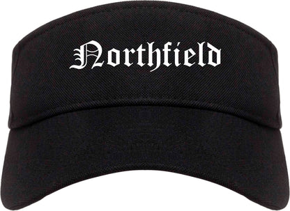 Northfield Minnesota MN Old English Mens Visor Cap Hat Black